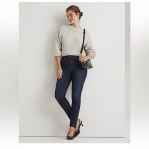Madewell Women's Curvy Roadtripper Skinny Deep Indigo Jeans Size 28T